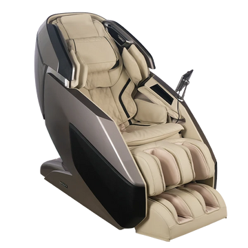 Infinity Ultra Imperial Syner-D Massage Chair, beige massage chair with black accents