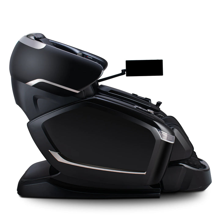 JP Medics Kozue massage chair in Black and Black, side profile