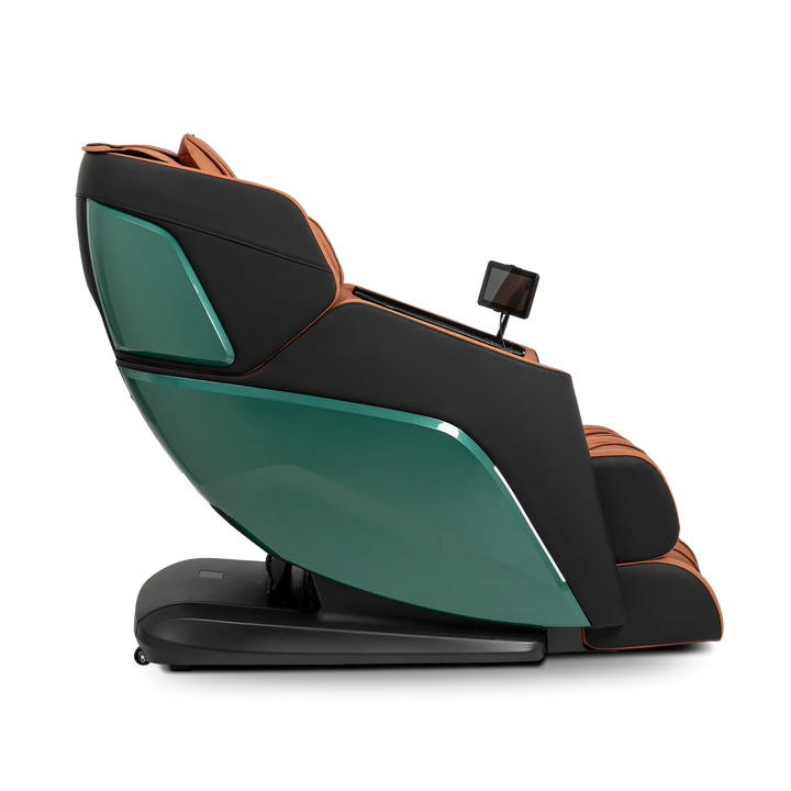 Ogawa Active XL 3D massage chair in Green and Cappuccino