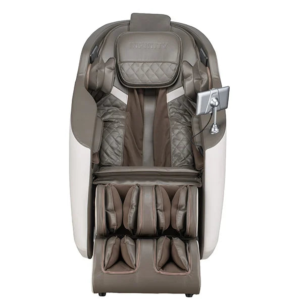 Infinity Zenara Greige/Beige front view showing the leg and foot massage section