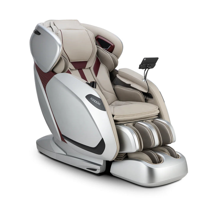 Cozzia Zen Duo Massage Chair in Platinum and Platinum finish