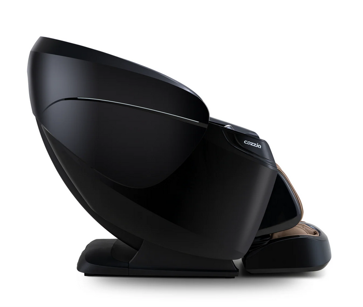 Cozzia Fusion Pro reclined side view in Toffee and Black