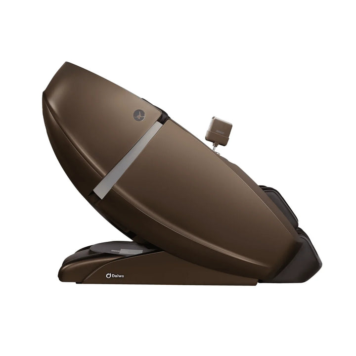 Daiwa Supreme Hybrid X chocolate side profile in reclined position