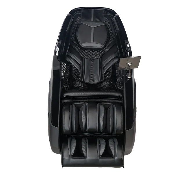 Infinity Circadian DualFlex 4D massage chair front view in Black and Black finish