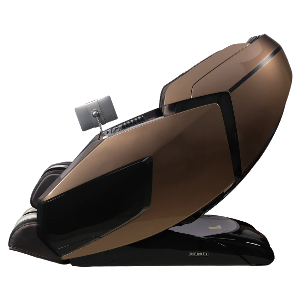Infinity Circadian DualFlex 4D Brown and Dark Brown side view showing leg and arm sections