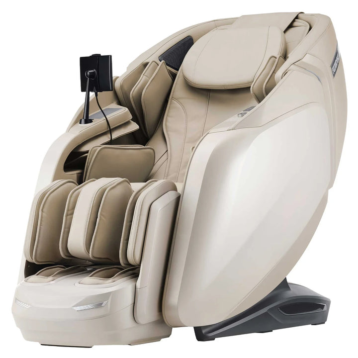 Fujiiryoki Cyber Relax Elite MR7500 massage chair in Sand, side view