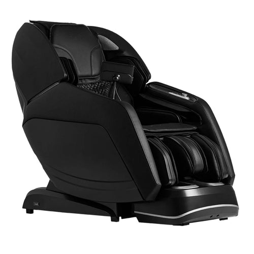 Black massage chair on a white background
