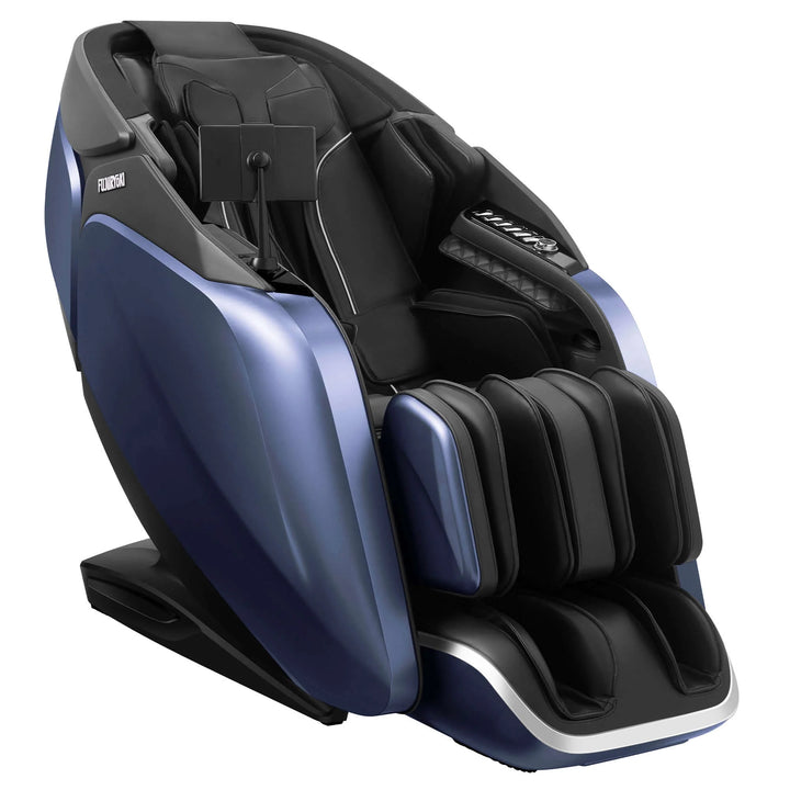 Fujiiryoki Cyber Relax Pro MR8000 showing dual 4D massage chair structure
