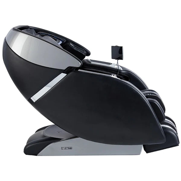 Infinity Luminary Syner-D side view showing its long reclined Flex L-Track profile