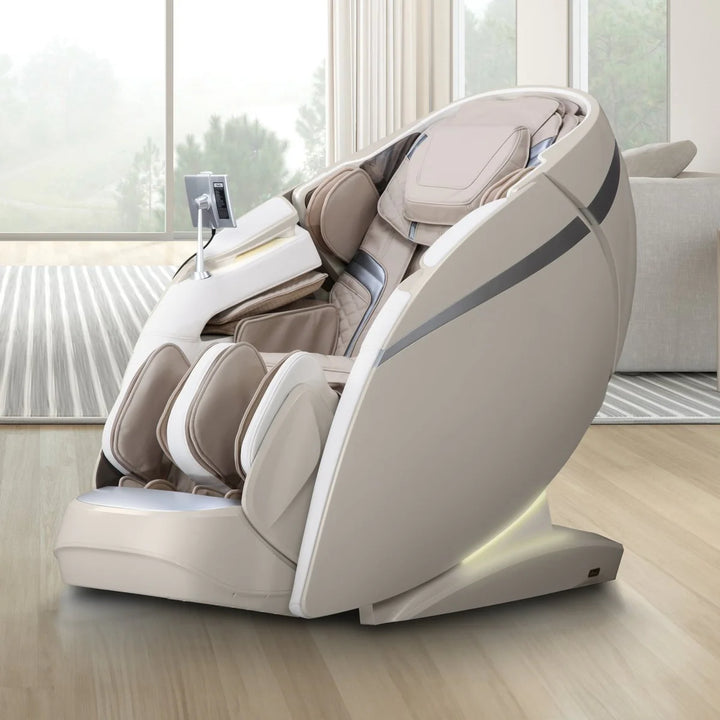 Osaki OS-Pro 4D DuoMax Massage Chair in a bright home wellness room with premium zero gravity massage chair design