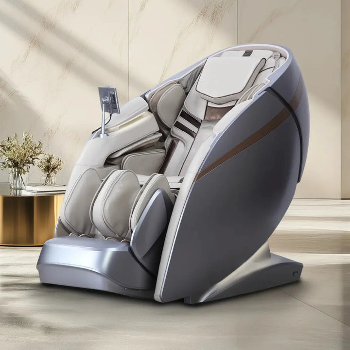 Osaki OS-Pro 4D DuoMax SE massage chair in a premium home wellness room