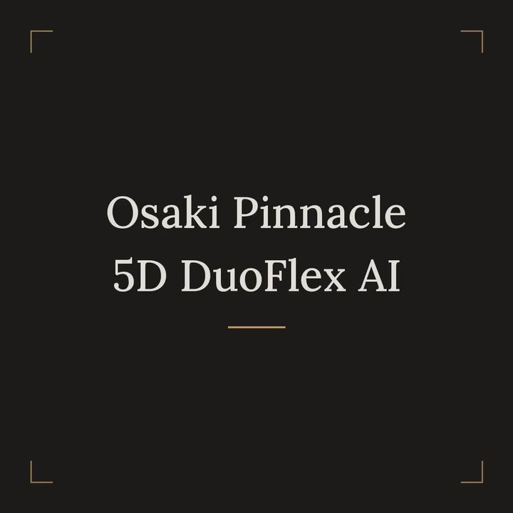 Osaki Pinnacle 5D DuoFlex AI Massage Chair video