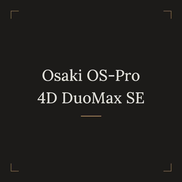 Osaki OS-Pro 4D DuoMax SE Massage Chair video